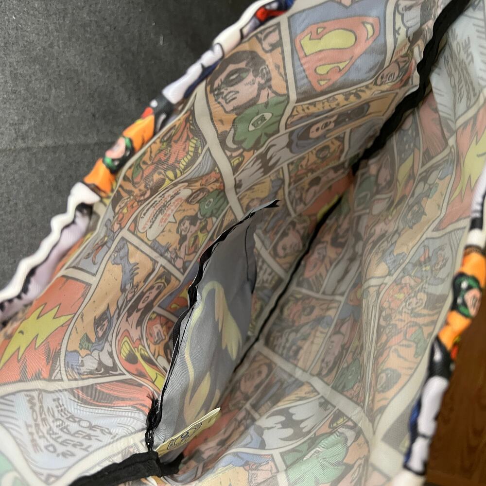 DC Comics Pull String Bag Backpack Multi Color - Picture 11 of 11